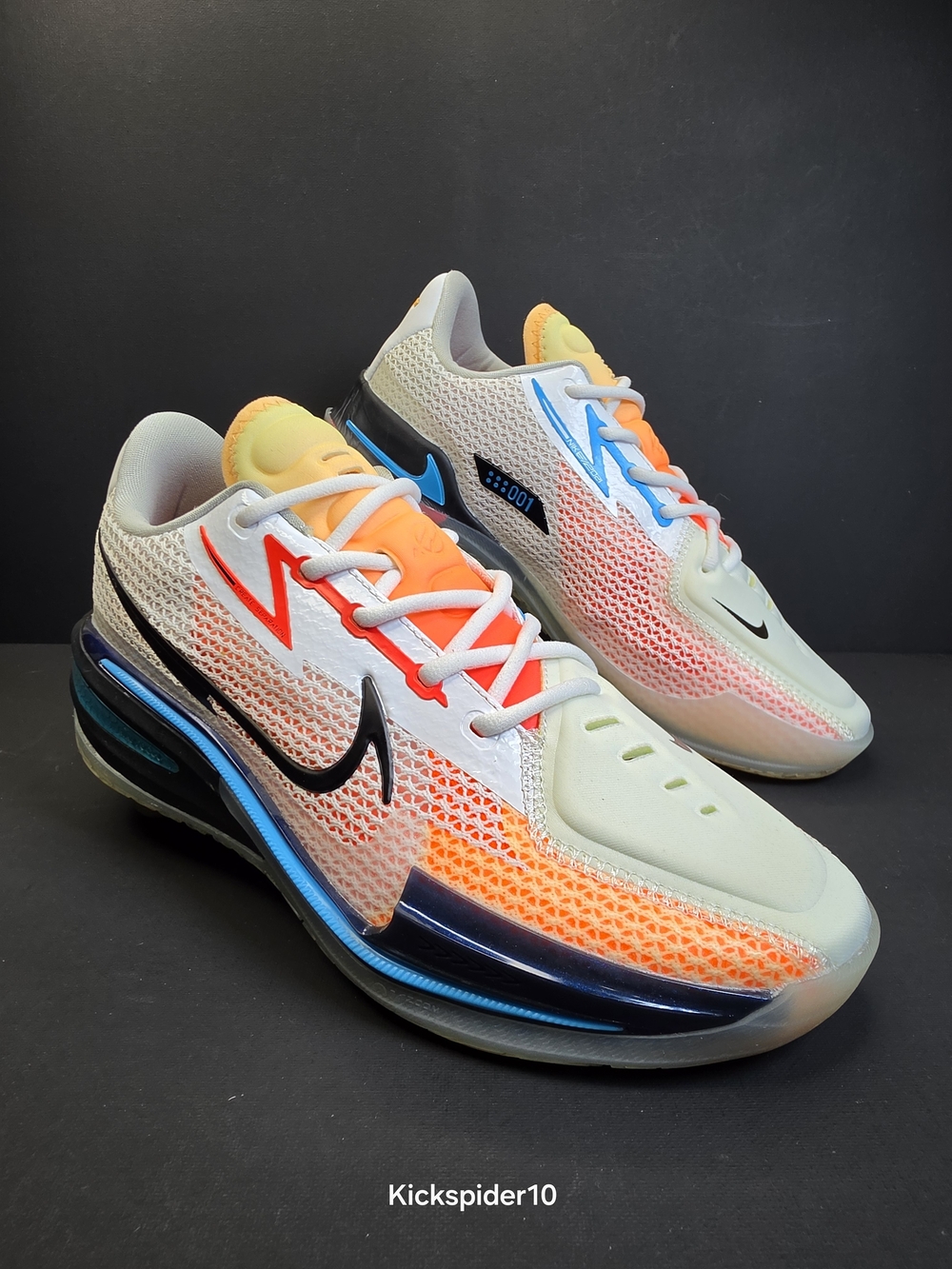 Nike Air Zoom GT Cut Mens Basketball Shoes Size 8.5 White Laser Blue